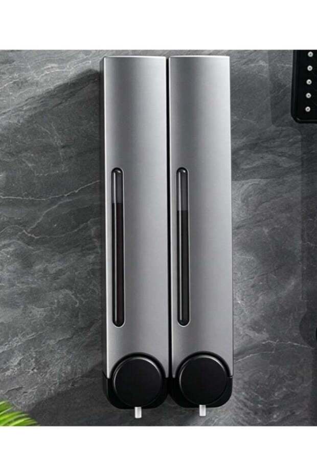 2-Pack Shower Soap Dispenser,Wall-Mounted,Drill-Free,Liquid Container for Bathroom,Hotel