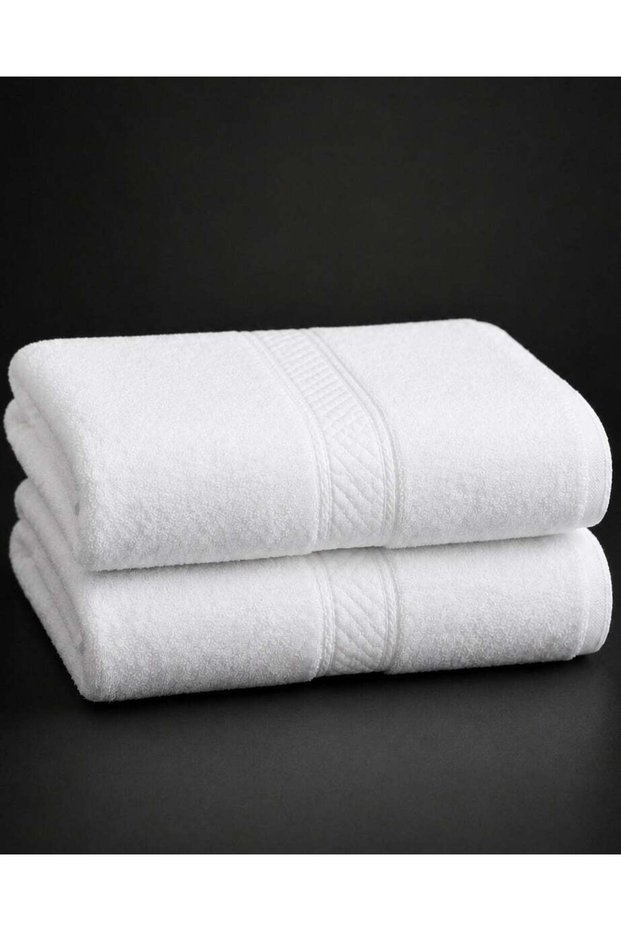 2-Pc Premium Cotton Bath Towel 70×140 cm 550+ GSM Luxury Bath Towels – Large, Super Absorbent, Quic