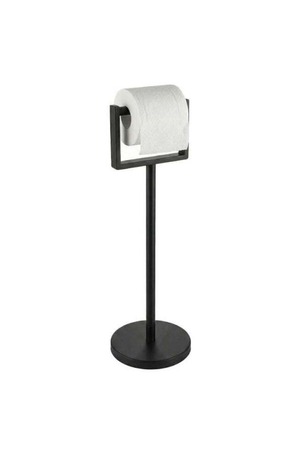 Weighted Base Toilet Paper Holder, Stainless Steel Toilet Paper Stand, Free Standing Floor Tissue R