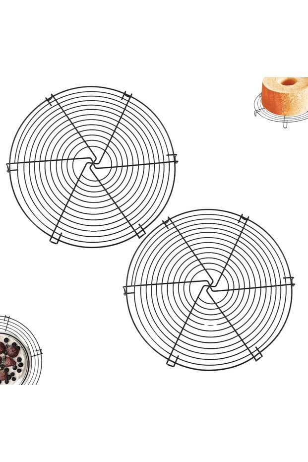 Sliding Grill 32 cm Cake Cooling Rack – Round Metal Wire Rack for Cooling, Cake Presentation, Slice