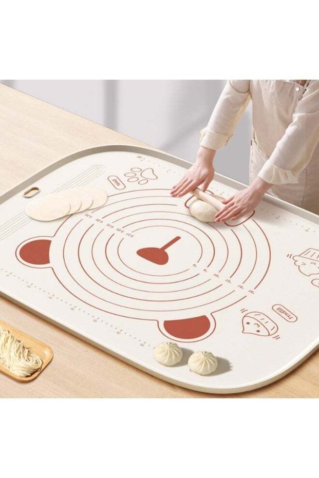 Large Pastry Mat: Food-Grade Liquid Silicone Dough Rolling Baking Sheet, Non-Slip for Kneading, Mak