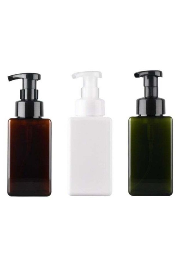 Foaming Soap Dispenser 3-Pack, 450ml Square Soap Dispenser Set, Refillable Foaming Hand Soap Dispen