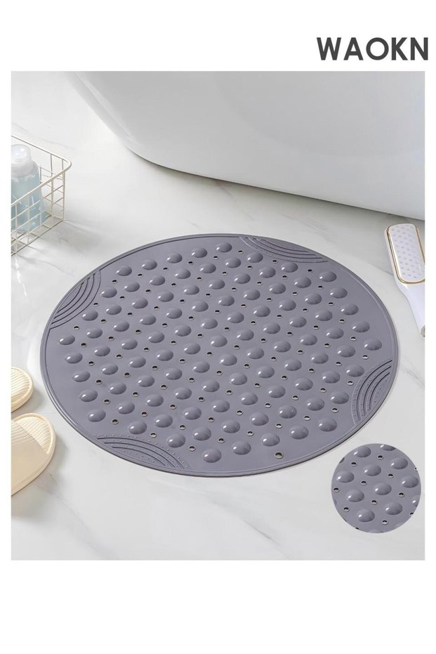 Non-slip Round shower Bath Tub mat , PVC material, easy to clean , Suitable for bathrooms, toilets,