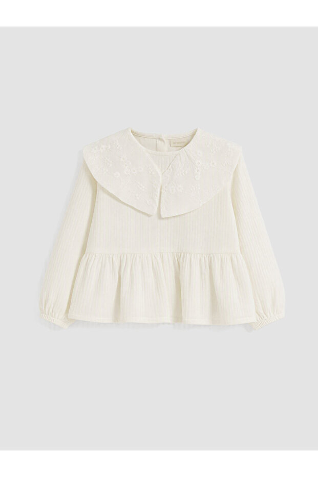 Esvab • Modern & Distinctive Embroidered Drawstring Girls' Shirt