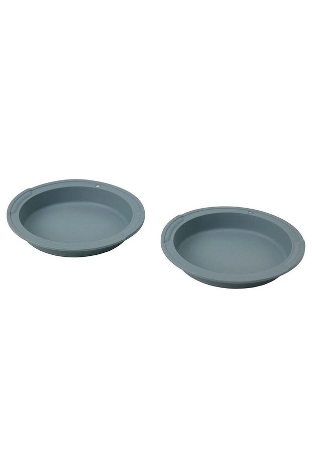 Silicone Baking Mould, Grey-Turquoise, 18 cm, 2 Pack