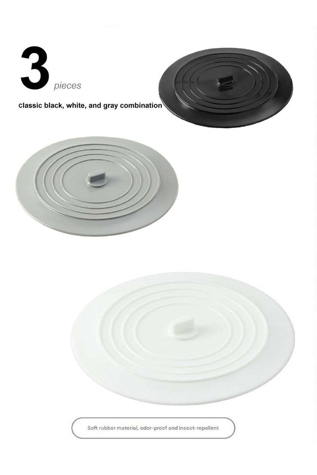 Bathtub Stopper Drain Cover 3 Pieces, Silicone Tub Stopper Bathtub Drain, Bath Tub Plug Essentials