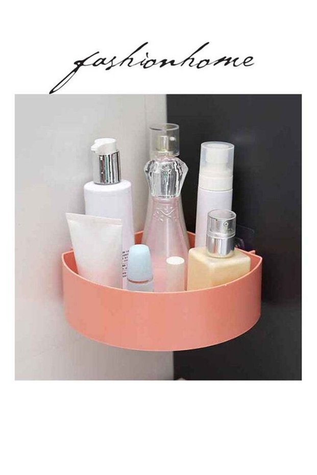 Wall Mounted Multifunctional Bathroom Storage Box Peach
