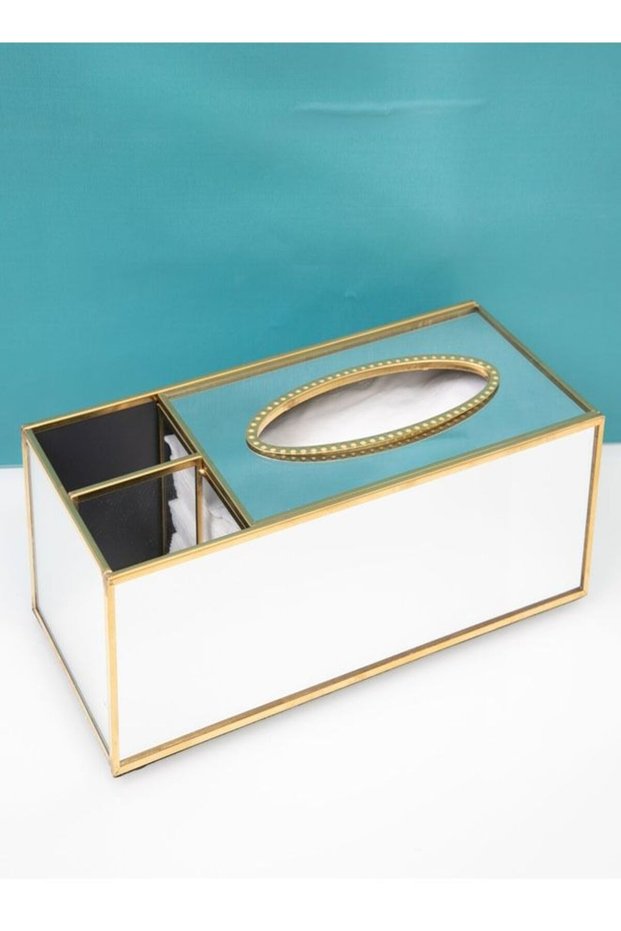 Multi-Functional Storage Mirror Tissue Box