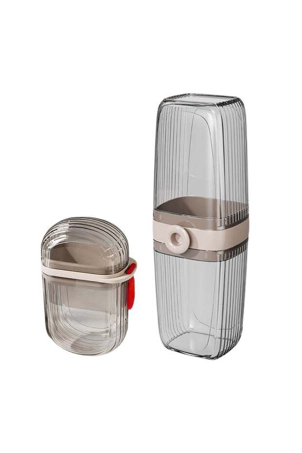 2 Piece Travel Soap Container Set – Leak Proof Bar Soap Holder with Lid, Portable Soap Box & Toothb