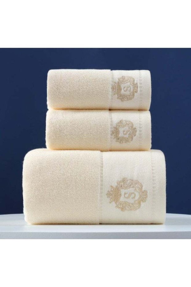 3PCS Cotton Bath Towel Set Fast Absorbent Skin-friendly and Soft Bath Towel*1PCS and 2PCS Towels Be