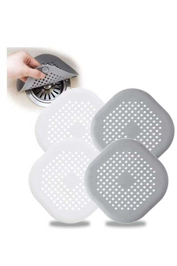 Square Drain Cover Bathroom floor drain filter 4 Pieces