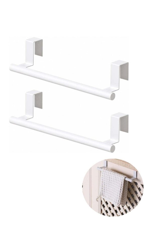 Cabinet Door Towel Holder, Over Cabinet Towel Bar, Kitchen Over Cupboard Door Towel Holder, Stainle