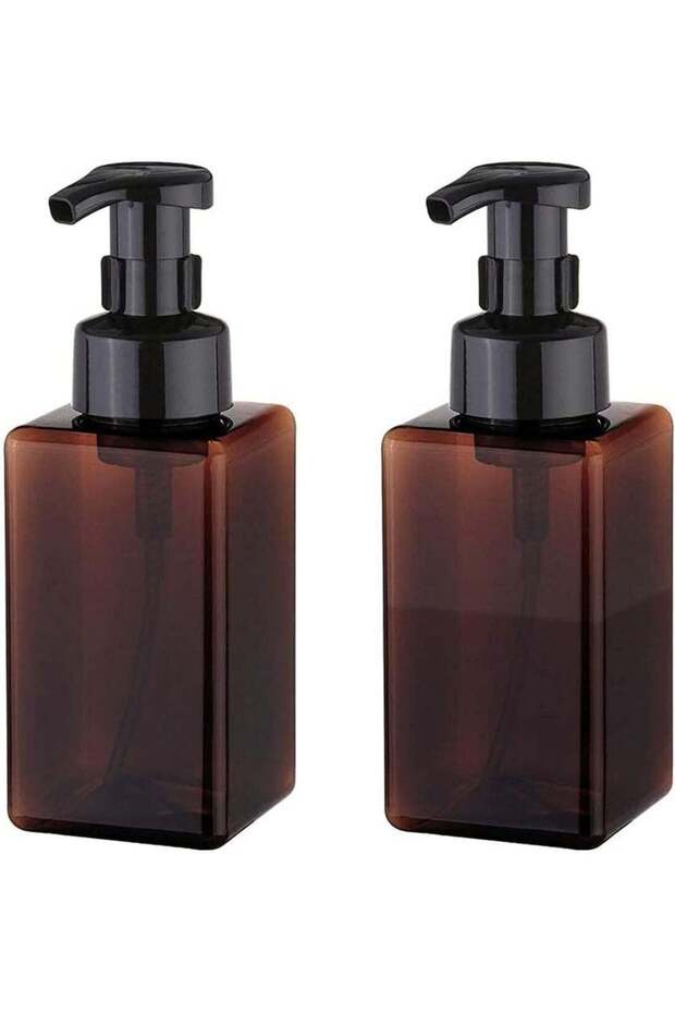 2 Pcs Foaming Soap Dispenser, Hand Foam Soap Dispenser, 450Ml Refillable Pump Plastic Bottle, Large