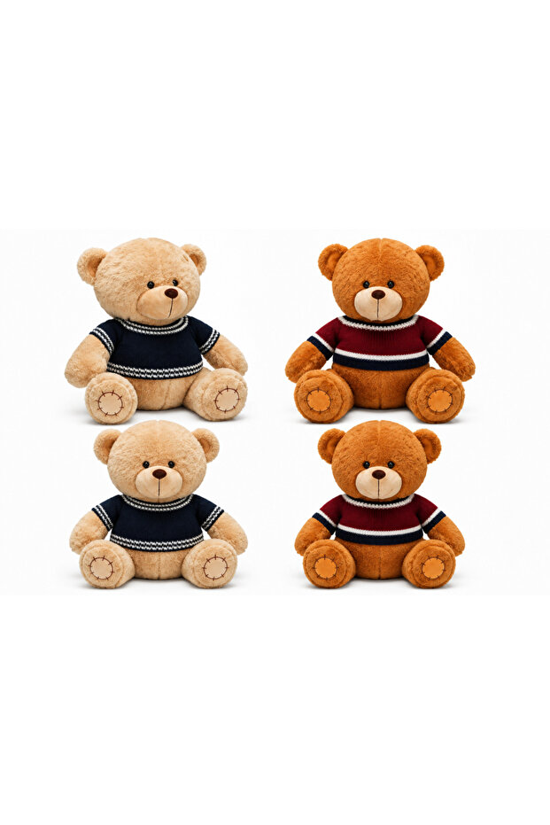 2001008Plush Bear Sitting in a Sweater 42 cm (Price Is for One Piece)