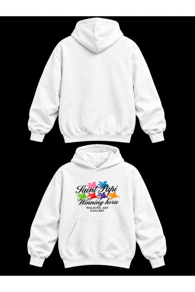 Unisex Cotton Hooded Sweatshirt Comfortable Fit - Printed Oversize Hoodie