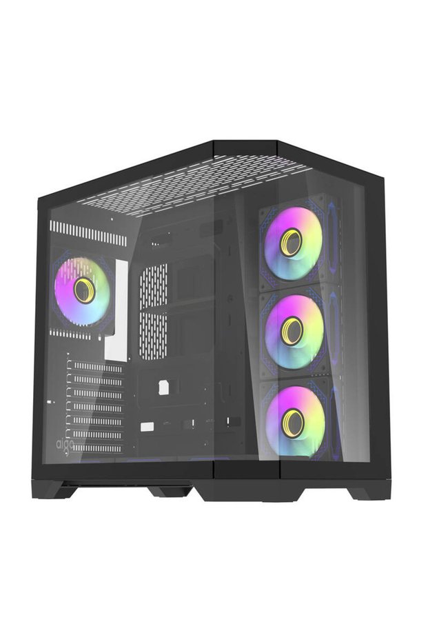 Darflash FT418 PRO computer case + 7 aRGB fans (black)