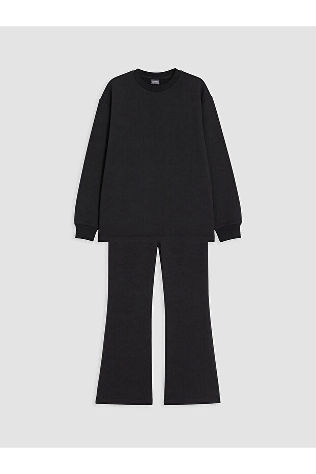 Two Mt Shop Quality Black Girls' Basic Tracksuit Set