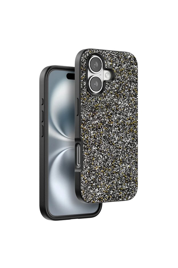 غطاء لامع لـ iPhone 16 Plus من Onegif - فضي