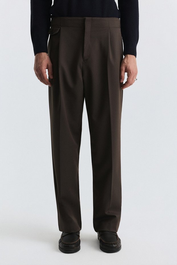 High Waist Pleated Trousers