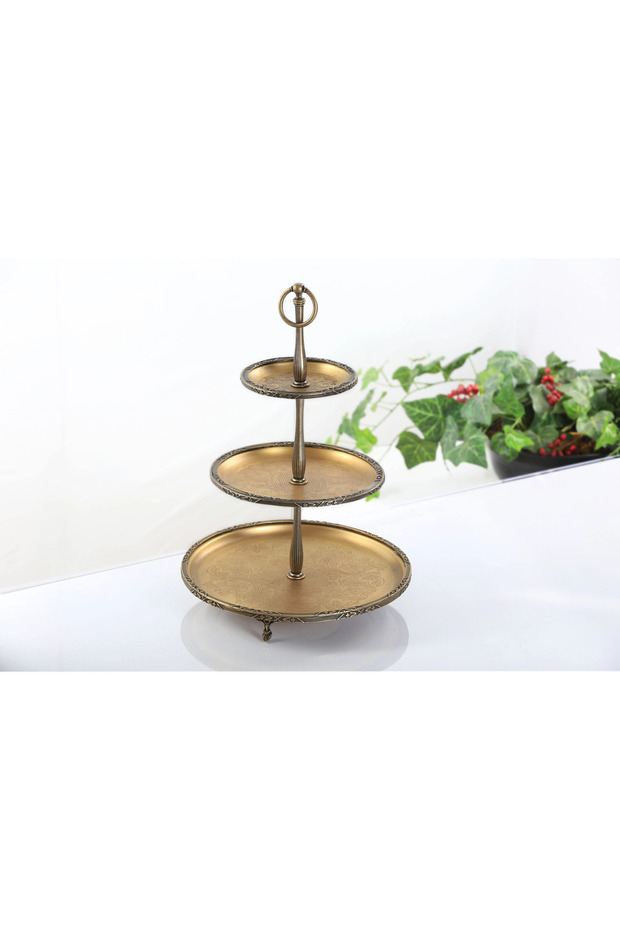 Three-Tier Antique Metal Cookie Holder