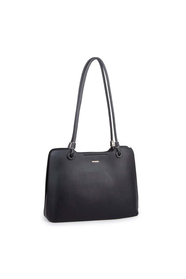 Women's Simple and Stylish Timeless Shoulder Bag (32X22 cm) Black