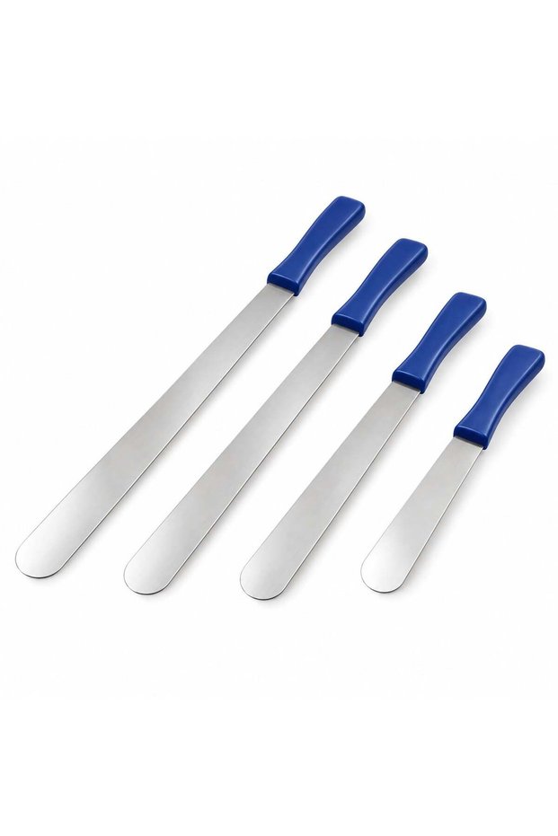 Pastry Pallet Knives, Flat and Slanted - 2 Mini, Set of 3