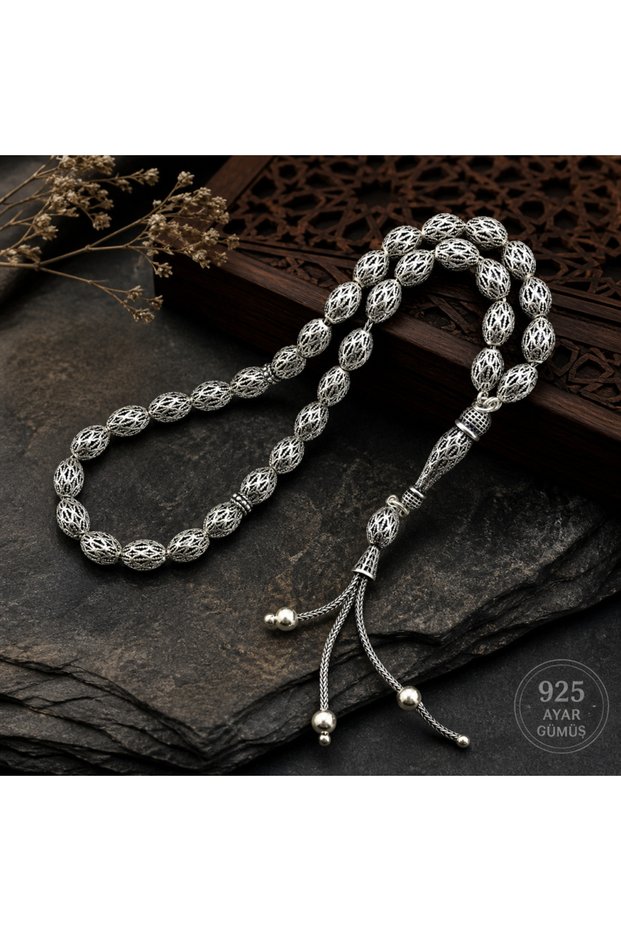 Arpa Cut Silver Prayer Beads