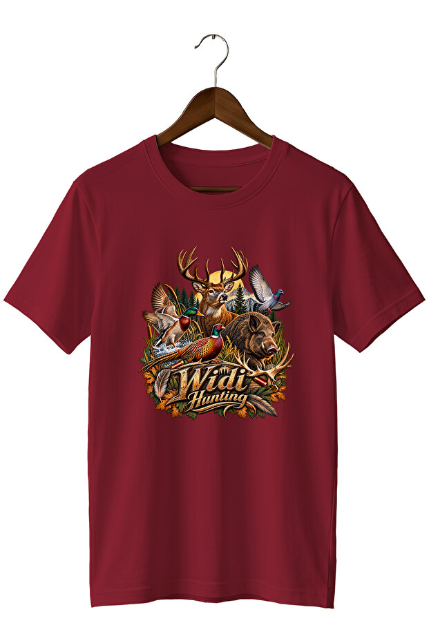 Hunting Deer and Wildlife Printed Unisex Regular Fit T-Shirt