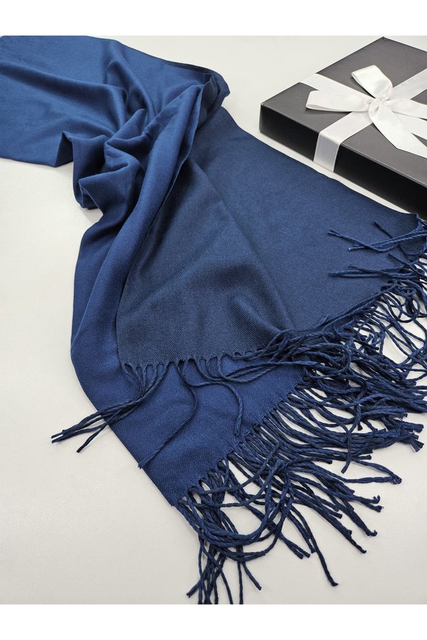 Double-Sided Premium Cashmere Shoulder Shawl & Scarf 70 X 200 cm Double Color Fringed