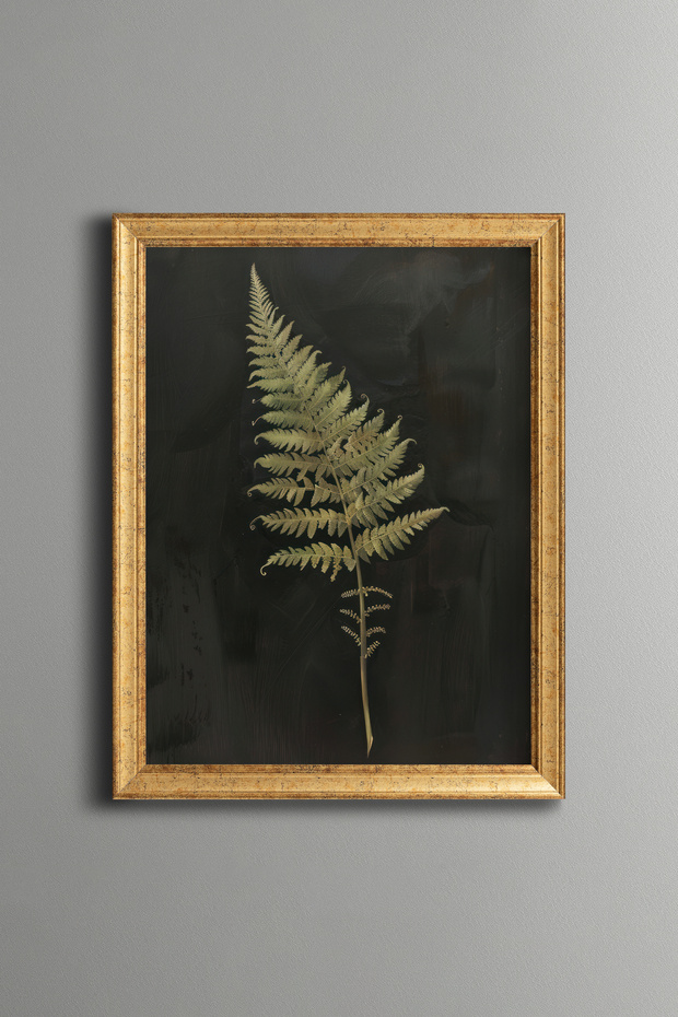 Fern - Vintage Patterned Painting - Fine Model