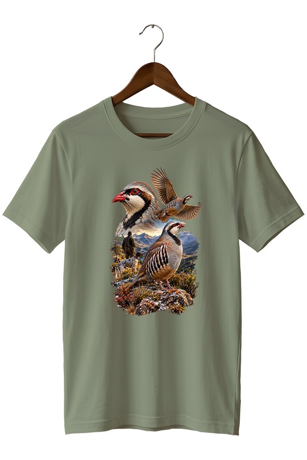 Keklik Printed Unisex Regular Fit Crew Neck Hunter T-Shirt