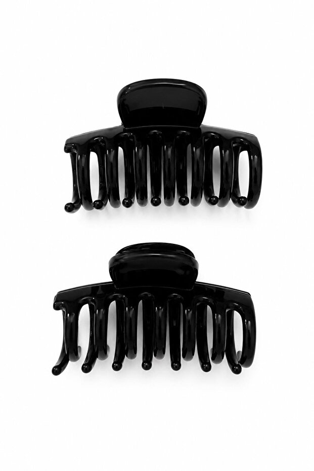 2 Pieces 4 cm Threaded Black Mini Latch Buckle