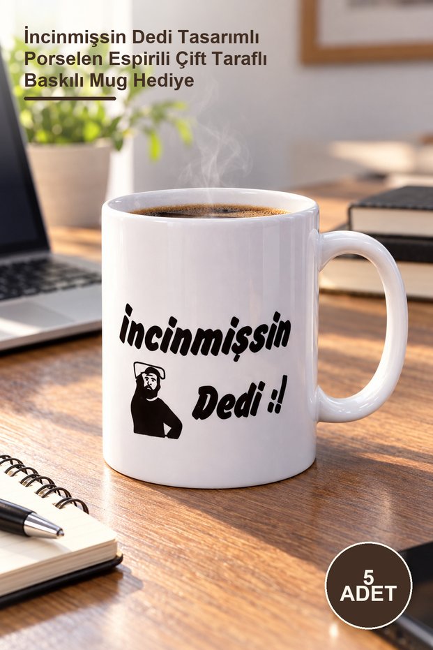 5 Pieces of Mugs – Porcelain Mug with the Design'You Say You'Re Tired', Double-Sided Printed Mug Gift