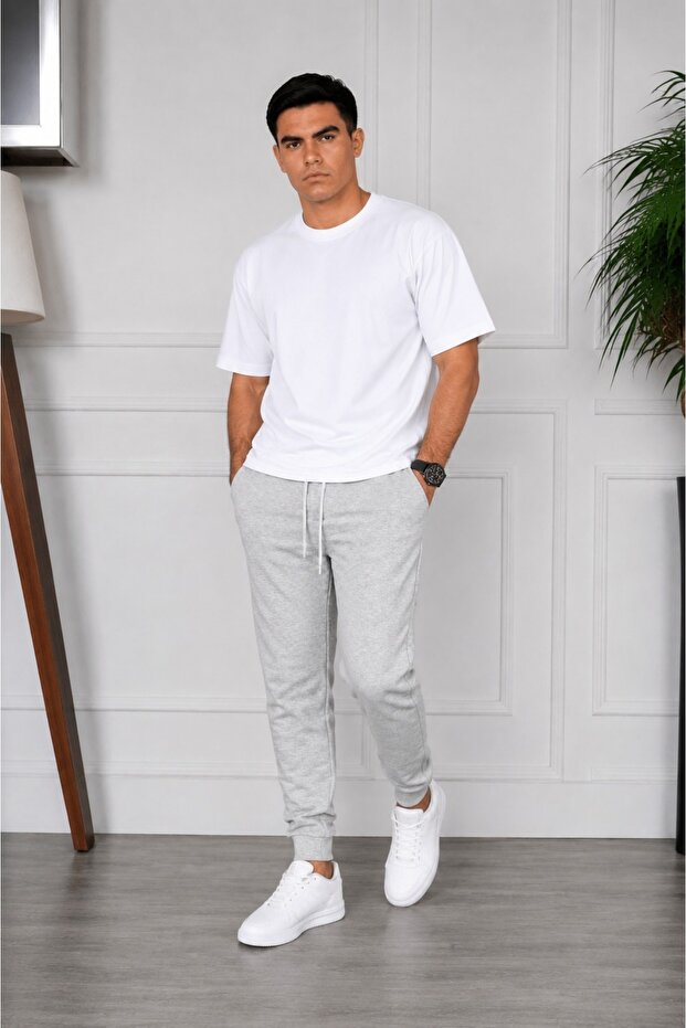 Unisex Regular Ribbed Long Sweatpants