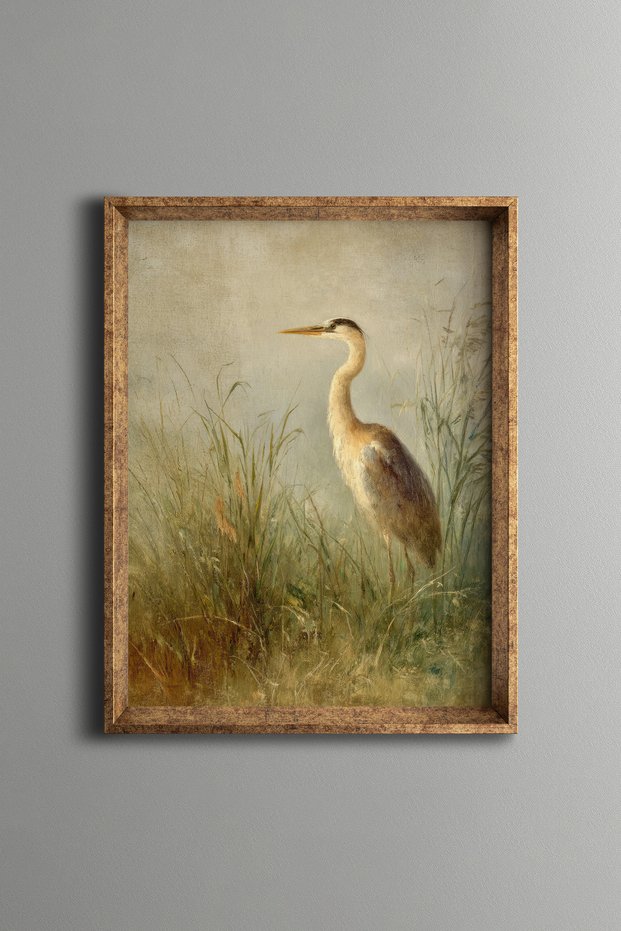Kingfisher - Vintage Patterned Painting - Fine Model