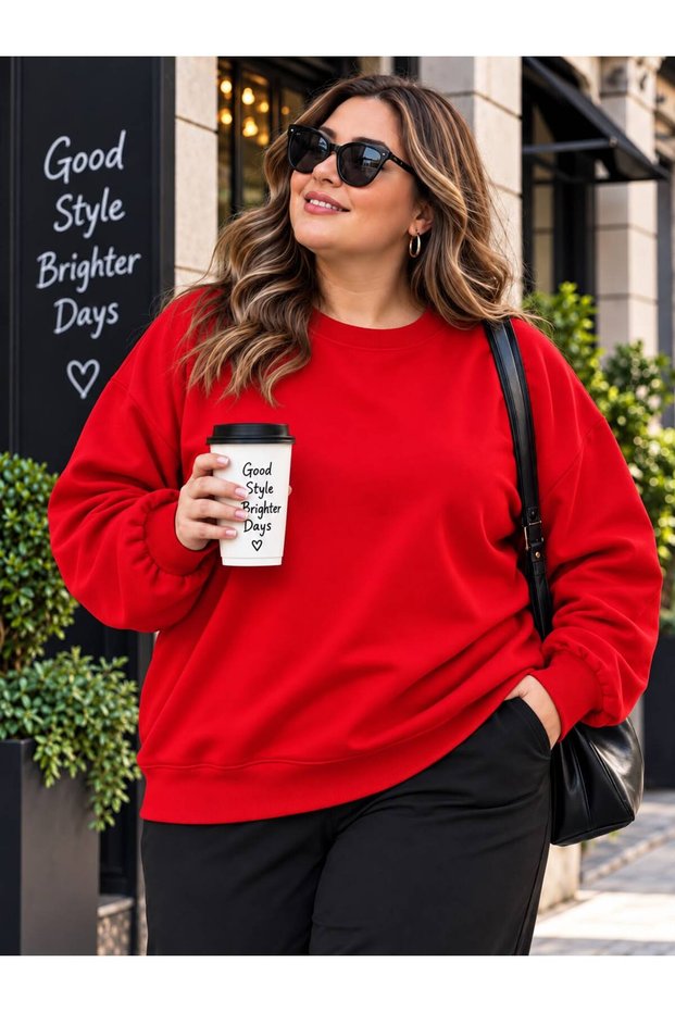 3 Yarn Combed Cotton Plus Size Unisex Sweatshirt Vp1