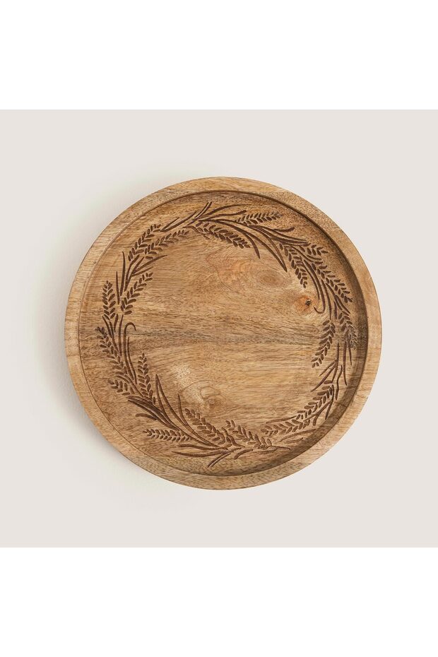 Spia Wooden Presentation Plate 25X25X2.5Cm Natural