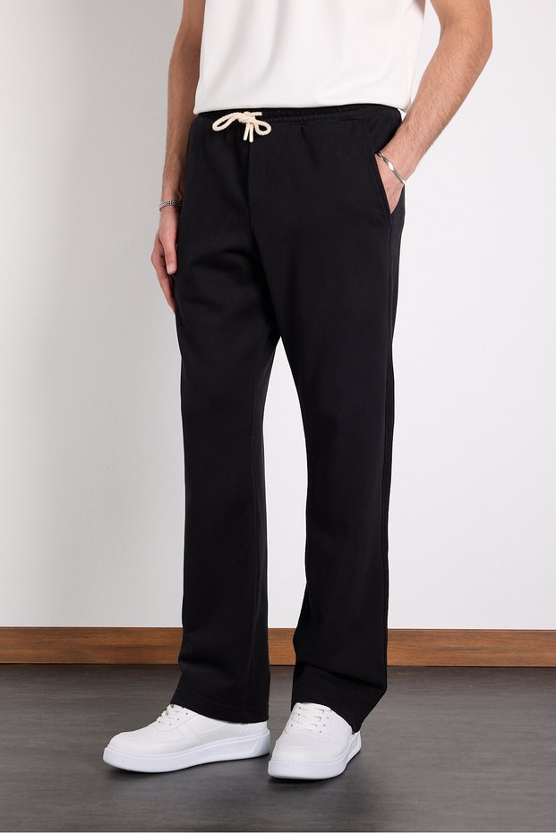 Baggy 3 Thread Brushed Cotton Trousers