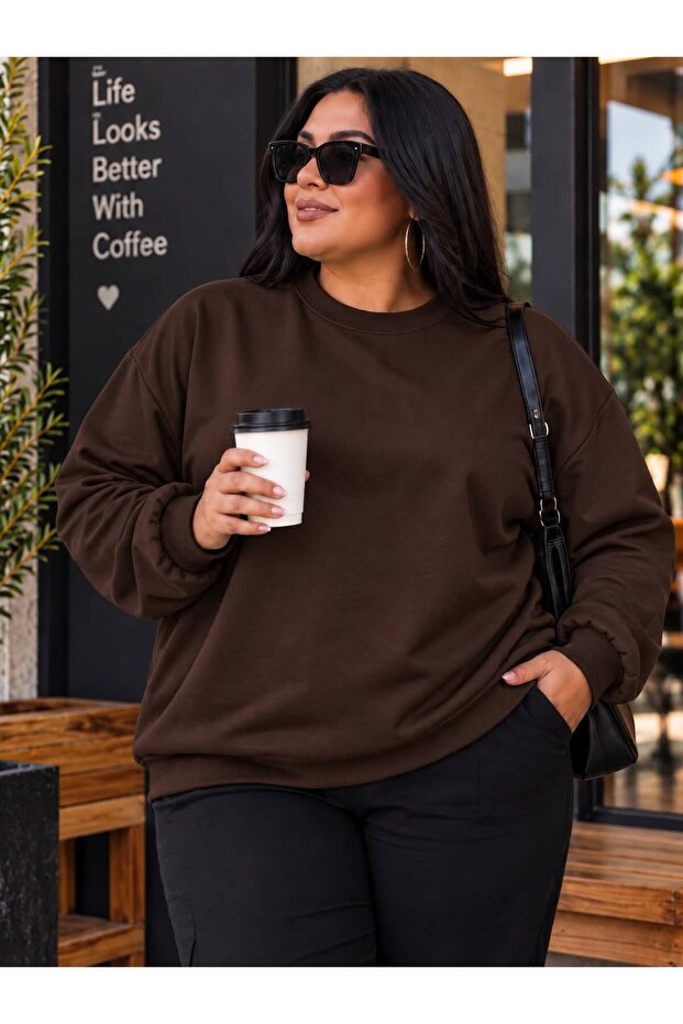 3 Yarn Combed Cotton Plus Size Unisex Sweatshirt Vp2