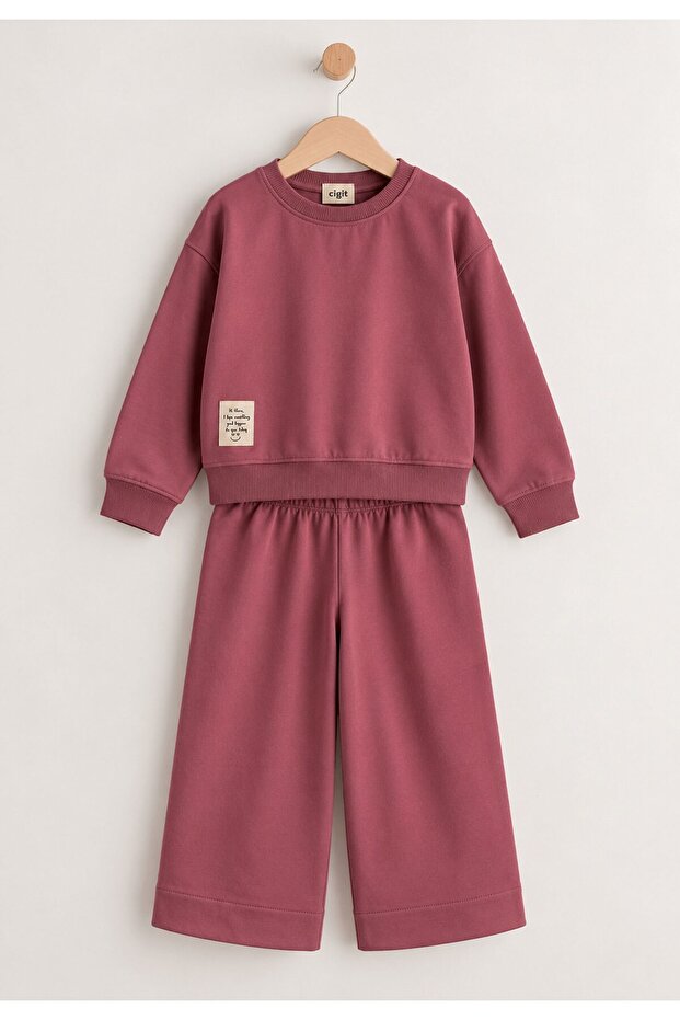 Sweatshirt Set 8-12 Years Old Antique Pink