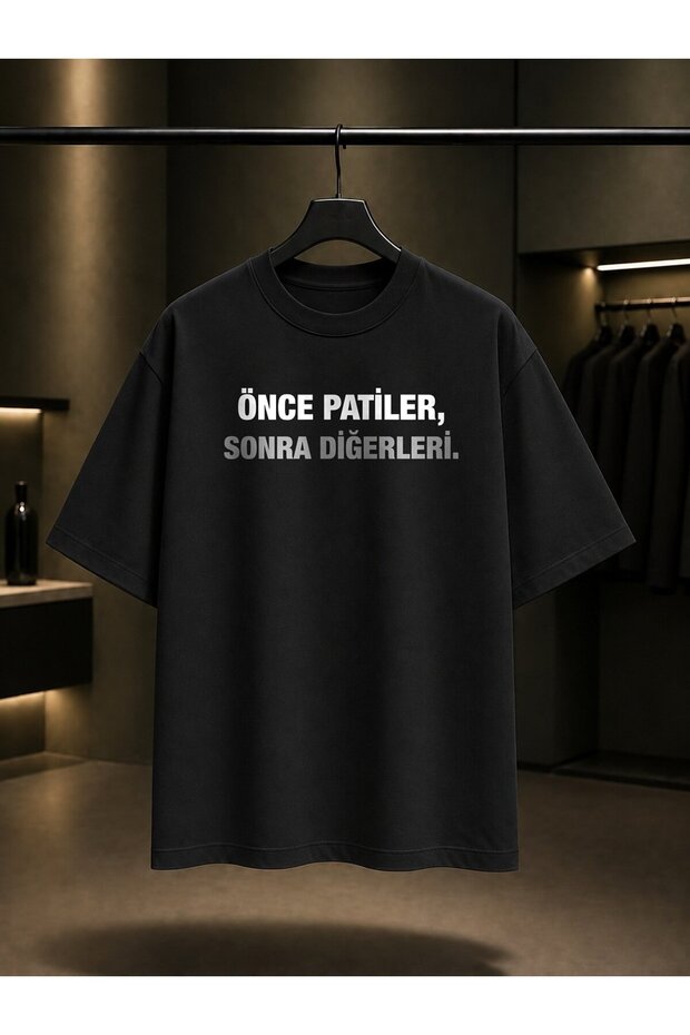 First the Paws, Then the Others Printed Unisex 100% Cotton T-Shirt