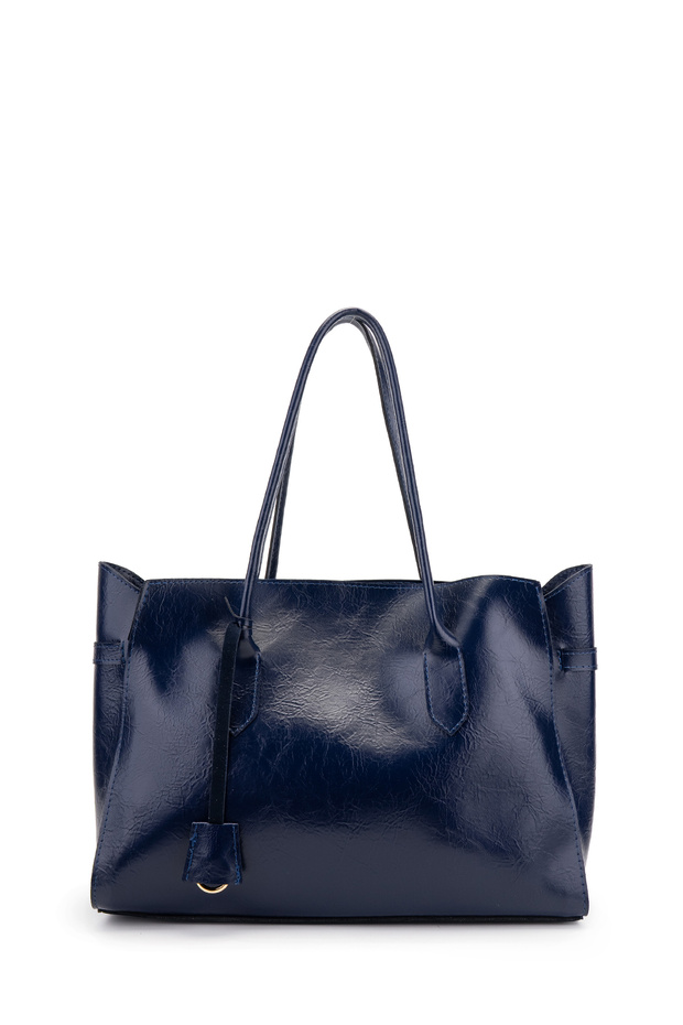 Pendant Detailed Shopper Leather Pamela Women's Shoulder Bag