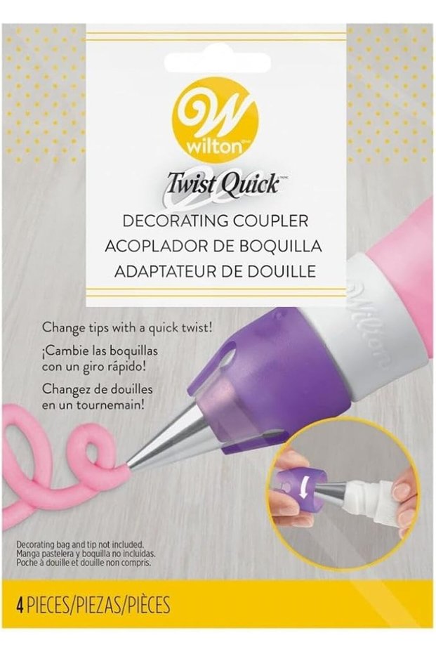Wilton decorating tips, assorted, white