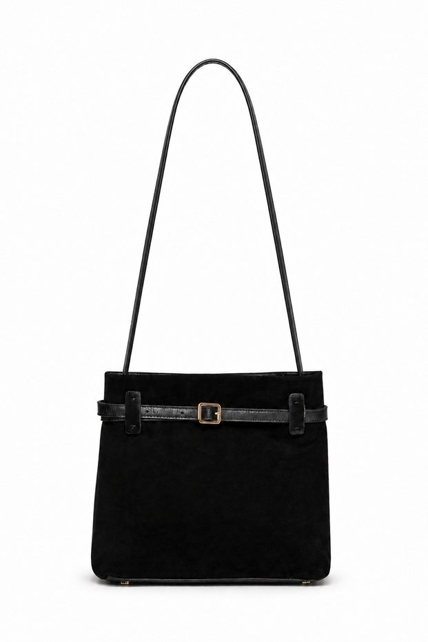 Jkln Genuine Leather Women's Shoulder Bag Large Volume Casual Black Handbag Zd339