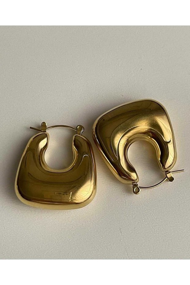 Gold Basket Detail Earrings