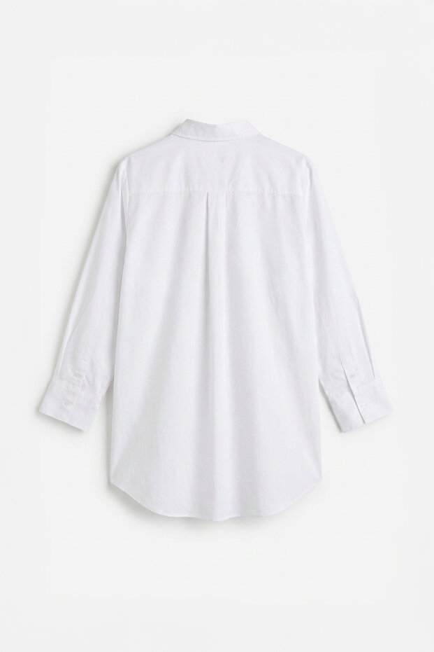 Long Shirt with Hidden Placket