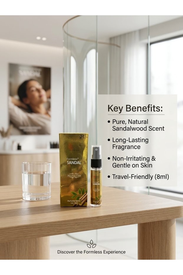 Sandal Formless Alcohol free perfume spray 8ml