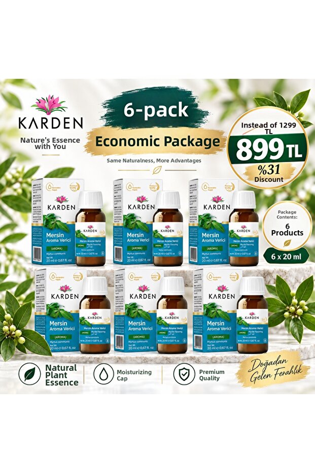 Mersin Aroma Verici 20 ml Economical Pack of 6