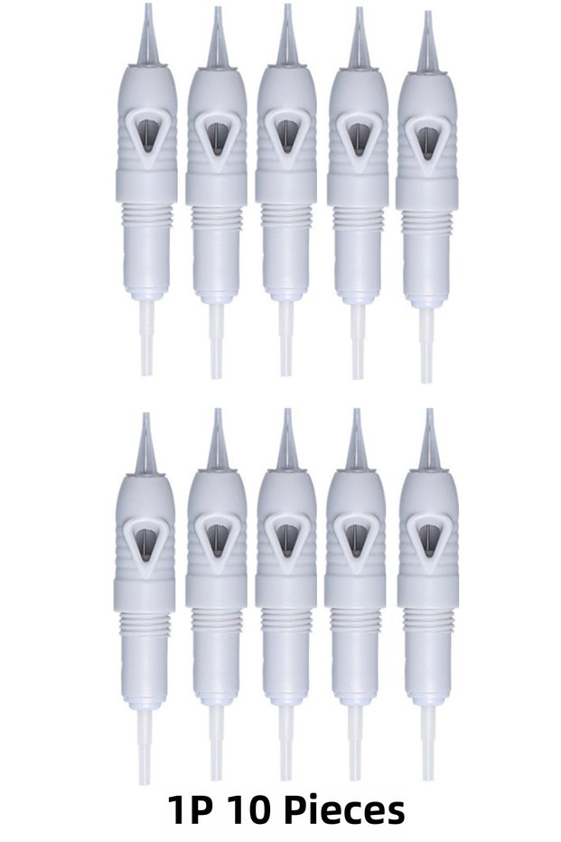 Sterile Disposable Cartridge Eyebrow Tattoo Machine Needle for Permanent Makeup Microblading and Mts 10Pcs 3Fp
