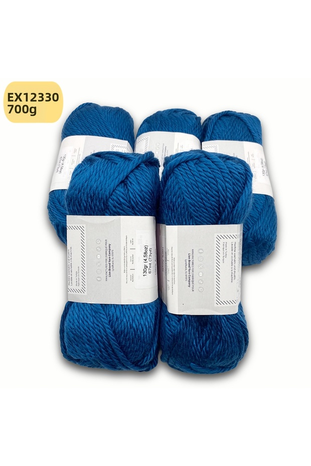 Export Surplus 5-Pack 700 Gr Soft Shiny Acrylic Blue Ex12330